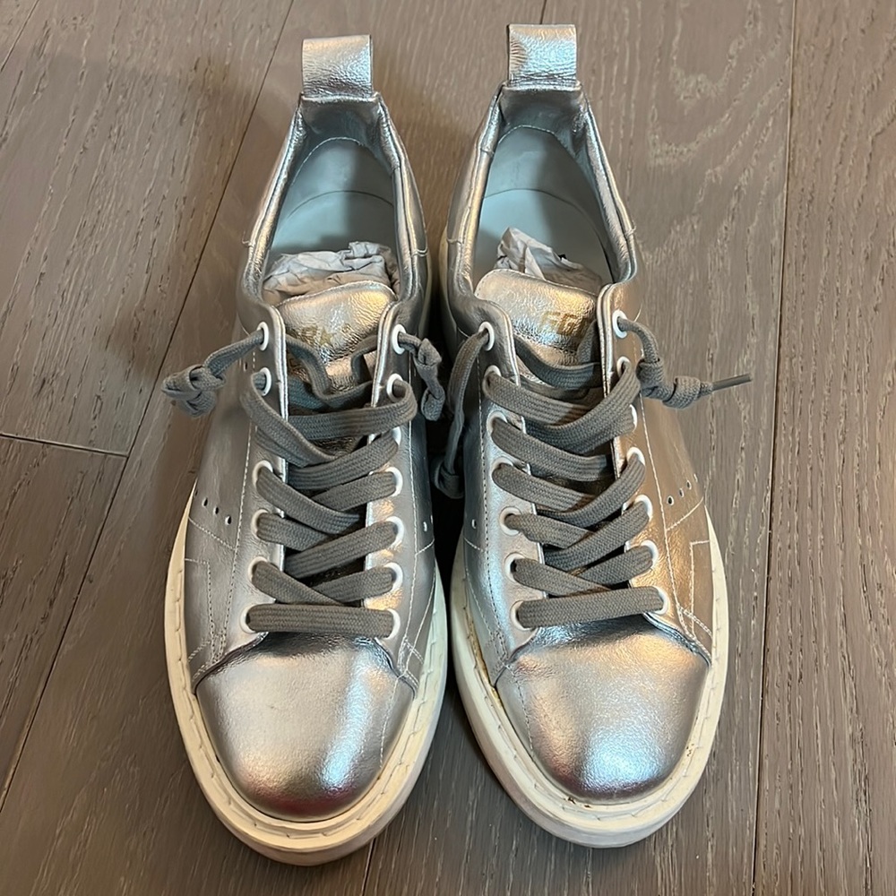 Barley worn silver Starter authentic Golden Goose